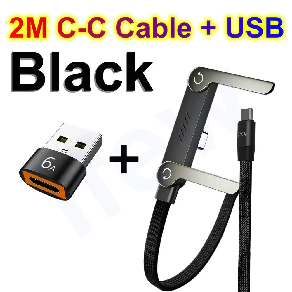 Foldable Stand Fast Charging Cable