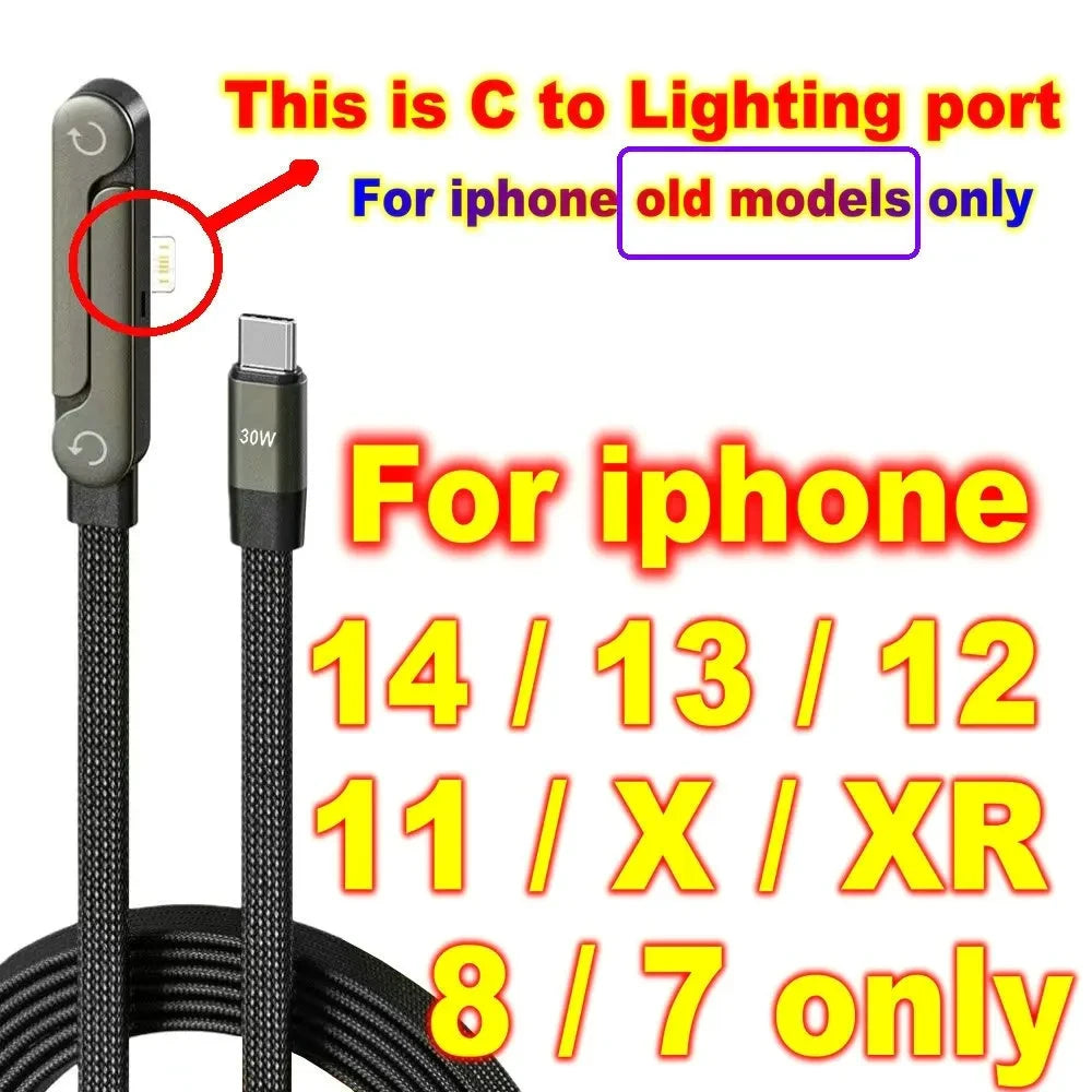 Foldable Stand Fast Charging Cable