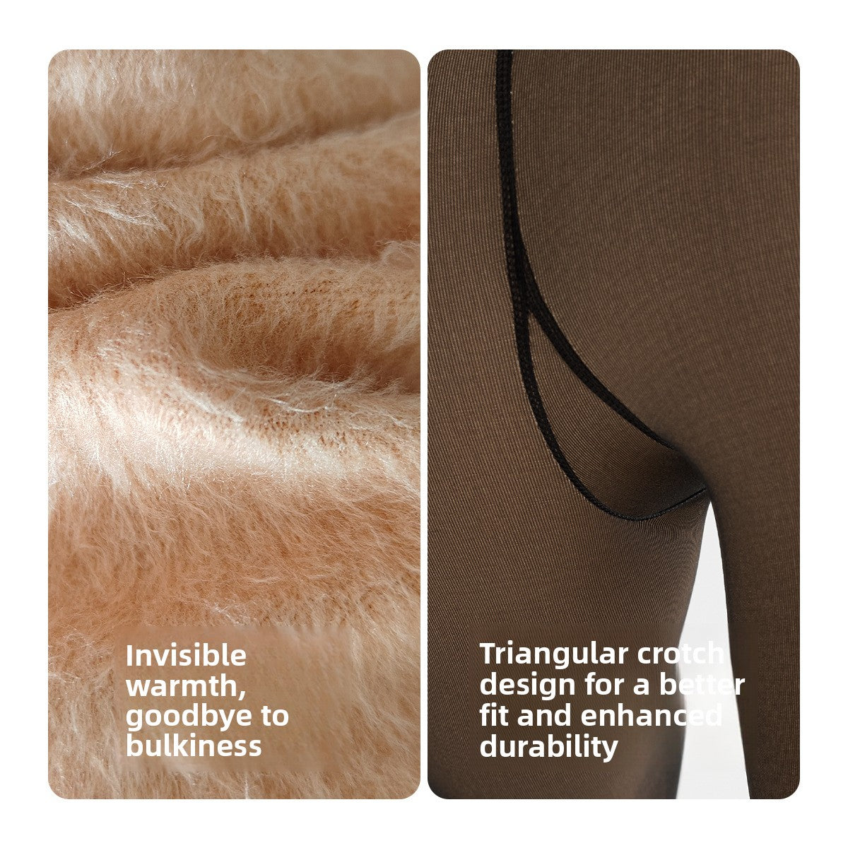 Fleece Lined High Waist Sheer Leggings