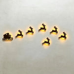 LED Glowing Reindeer Christmas Wall Decor