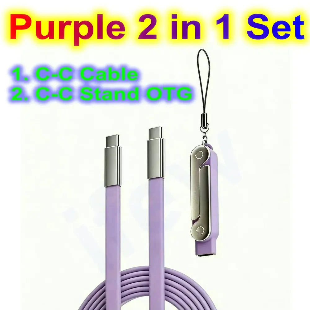 Foldable Stand Fast Charging Cable