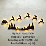 LED Glowing Reindeer Christmas Wall Decor