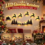 LED Glowing Reindeer Christmas Wall Decor