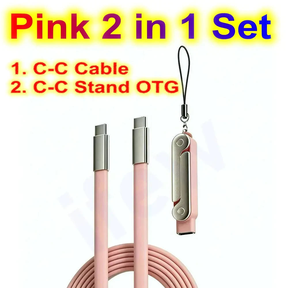 Foldable Stand Fast Charging Cable